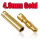 Aranyozott csatlakozó pár 4mm-es