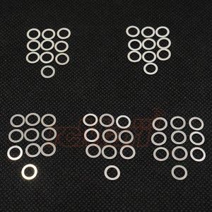 5x7mm rozsdamentes ac&eacute;l h&eacute;zagol&oacute; gyűrű szett. 0.1 0.15 0.2 0.25 0.3mm
