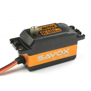 Sav&ouml;x SC-1251MG Low Profile szerv&oacute; (0,09s/9,0kg/6V) Coreless motoros