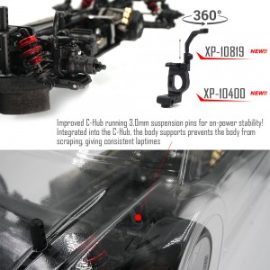 V2 Strong kompozit C-hub, 4 fokos csaph&aacute;tra dől&eacute;sű, XQ2S  XP-10400